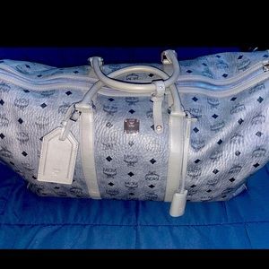 Mcm grey dufflebag